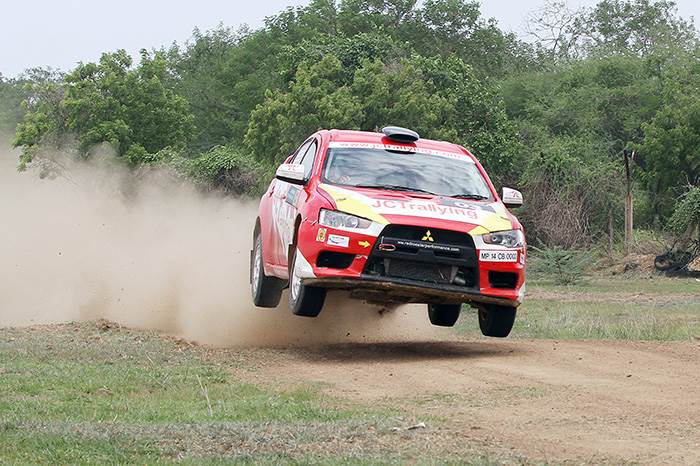 Samir Thapar leads on day one of South India Rally
